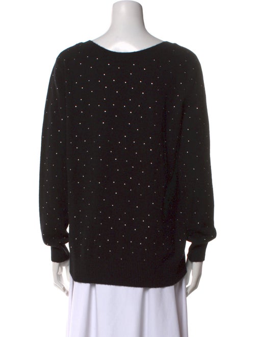 Le Superbe Wool Polka Dot Print Sweater