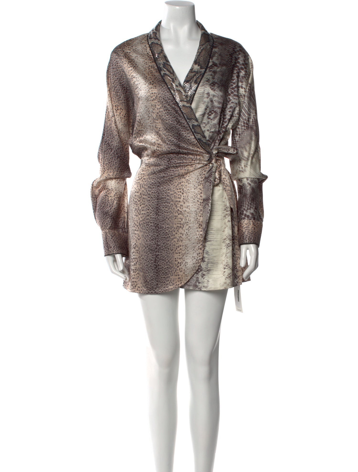 Le Superbe Animal Print V-Neck Romper