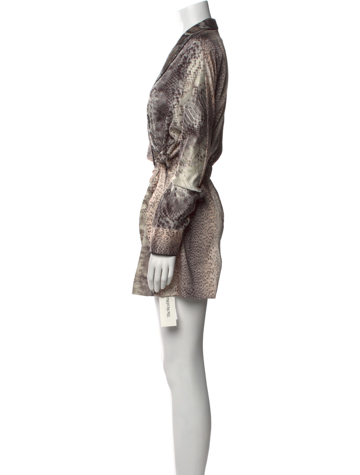 Le Superbe Animal Print V-Neck Romper