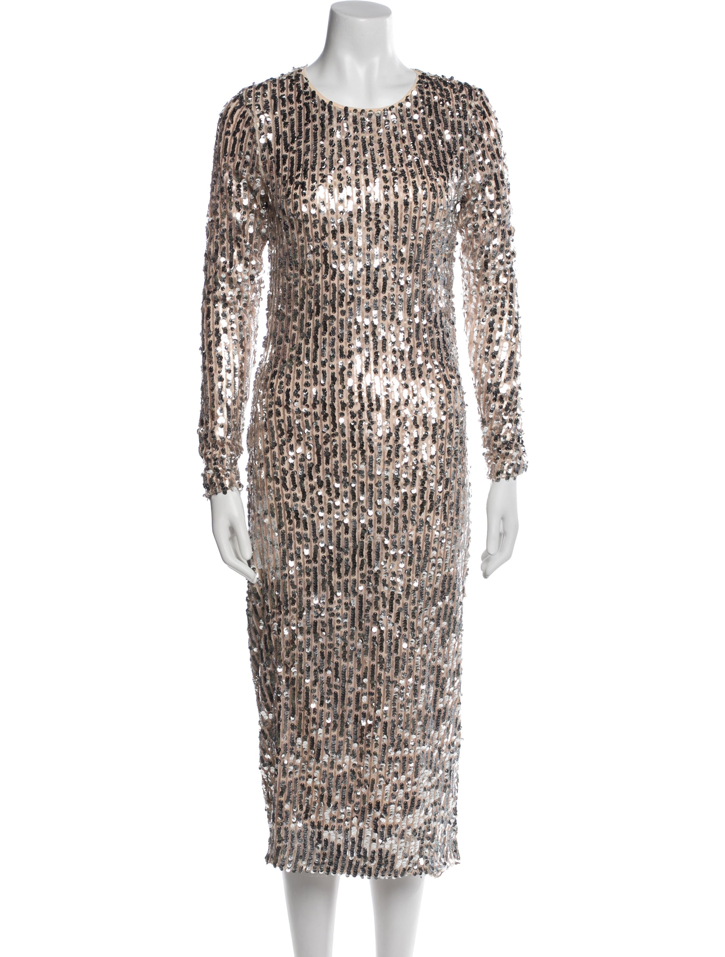 Le Superbe Scoop Neck Midi Length Dress