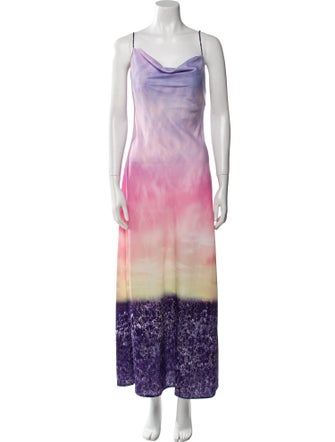 Le Superbe Tie-Dye Print Midi Length Dress