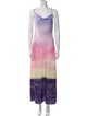 Le Superbe Tie-Dye Print Midi Length Dress