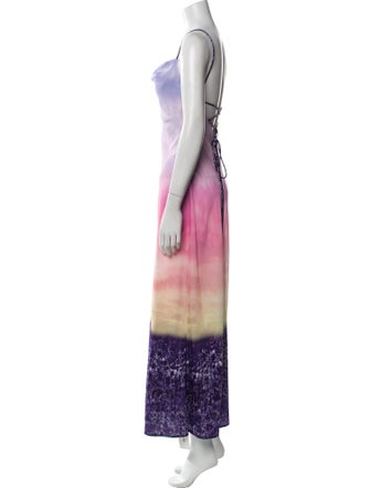 Le Superbe Tie-Dye Print Midi Length Dress