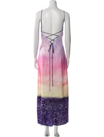 Le Superbe Tie-Dye Print Midi Length Dress