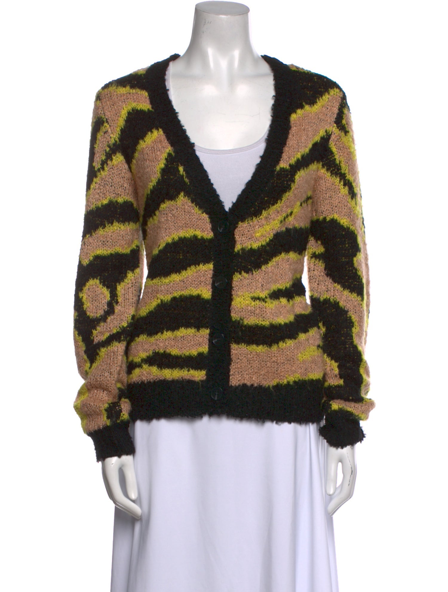 Le Superbe Striped V-Neck Sweater