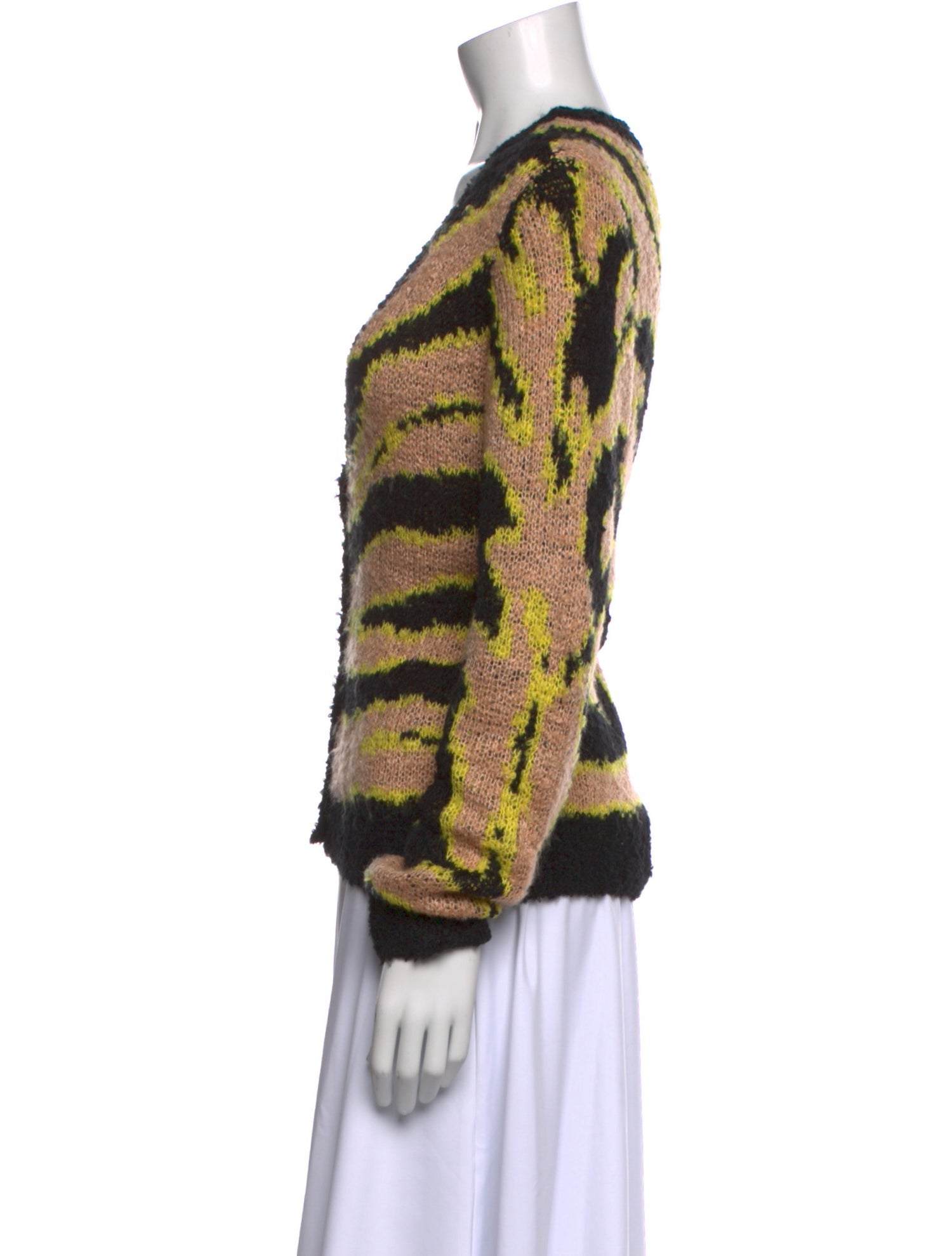 Le Superbe Striped V-Neck Sweater