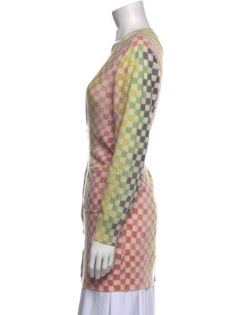 Le Superbe Plaid Print V-Neck Sweater