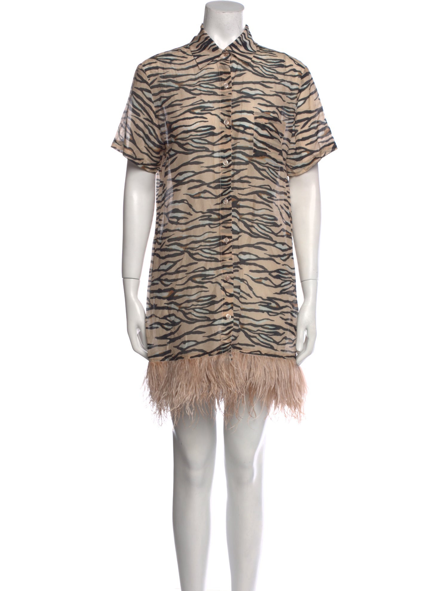 Le Superbe Animal Print Mini Dress