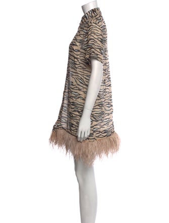 Le Superbe Animal Print Mini Dress