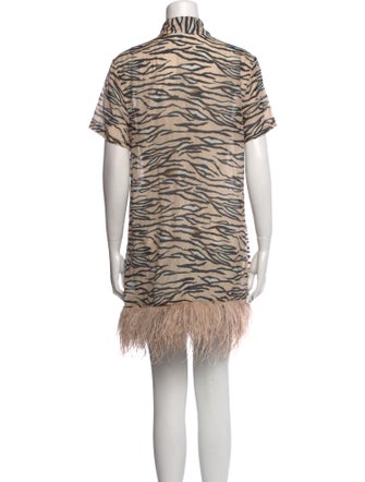 Le Superbe Animal Print Mini Dress