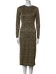 Le Superbe Animal Print Midi Length Dress
