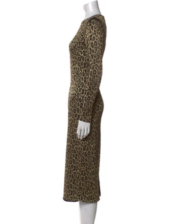 Le Superbe Animal Print Midi Length Dress