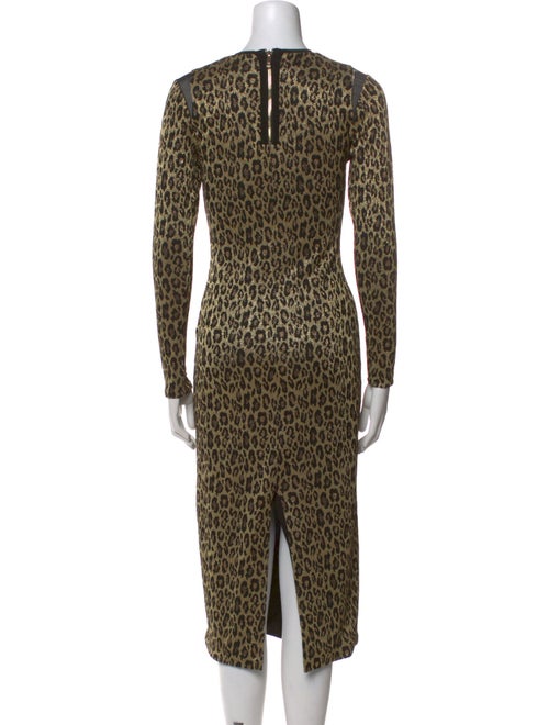 Le Superbe Animal Print Midi Length Dress
