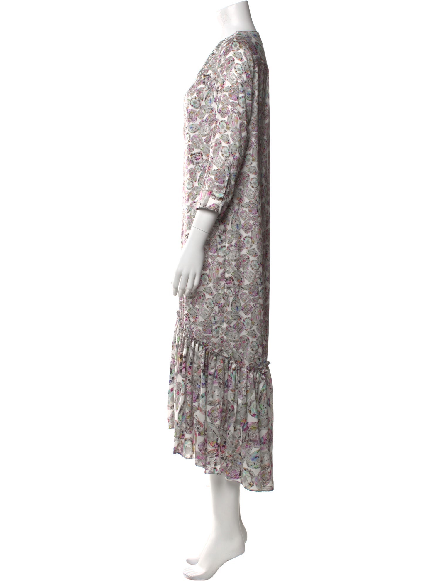 Le Superbe Floral Print Midi Length Dress
