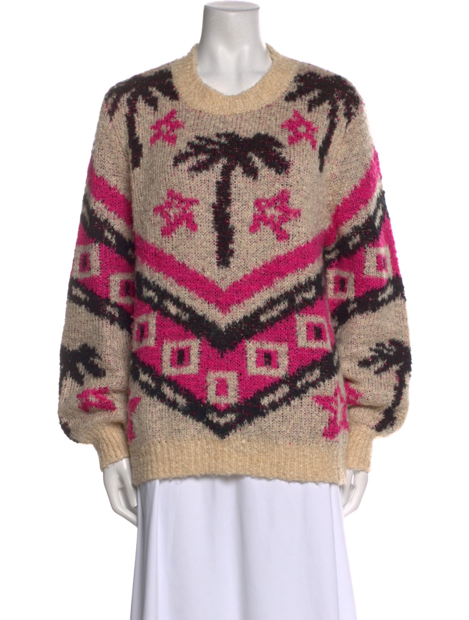 Le Superbe Printed Crew Neck Sweater