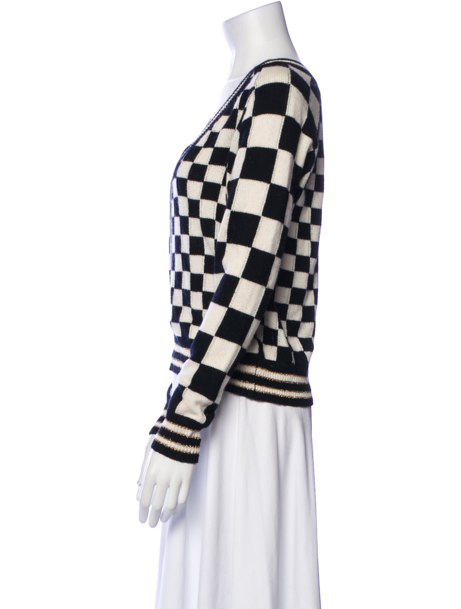 Le Superbe Striped V-Neck Sweater