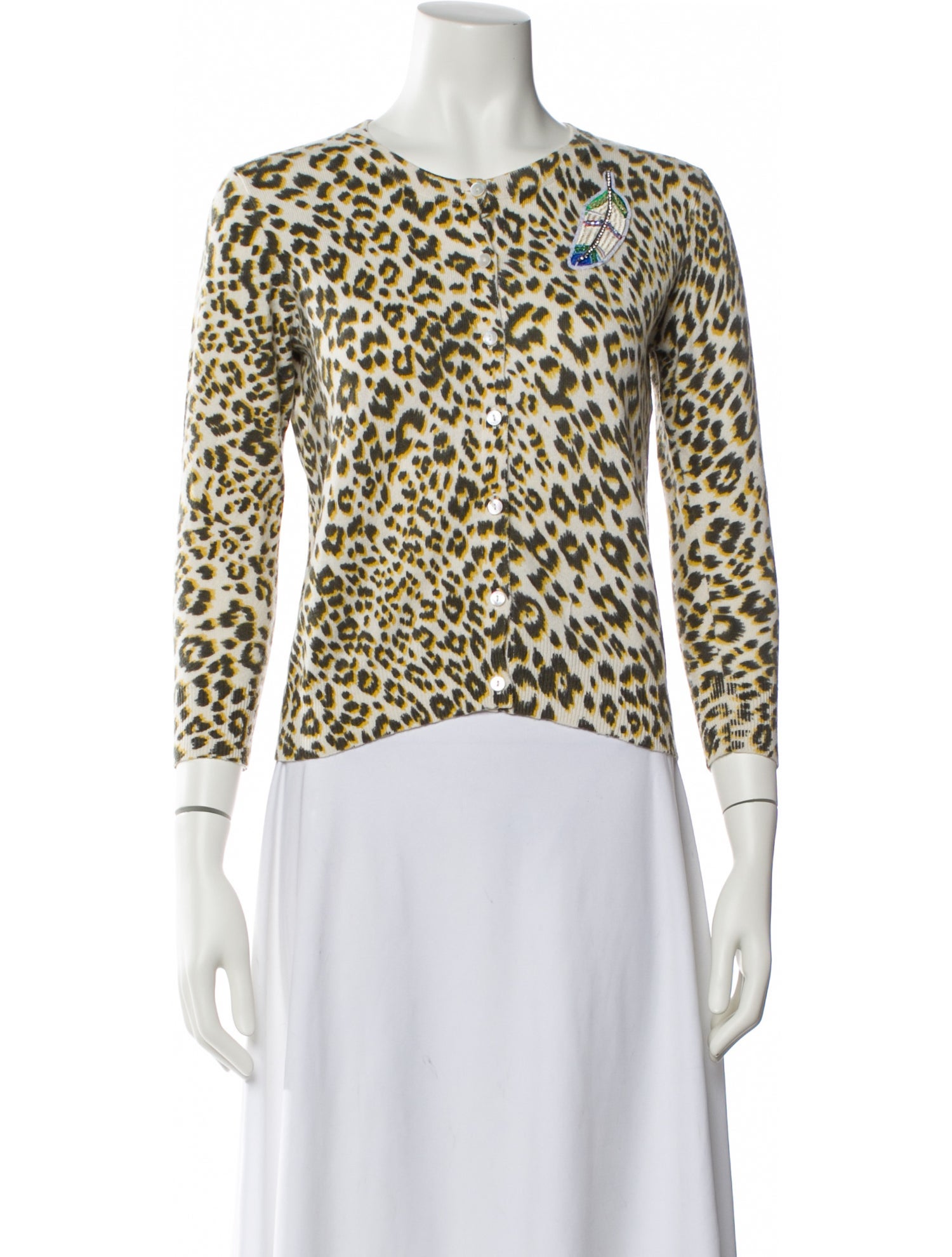 Le Superbe Cashmere Animal Print Sweater