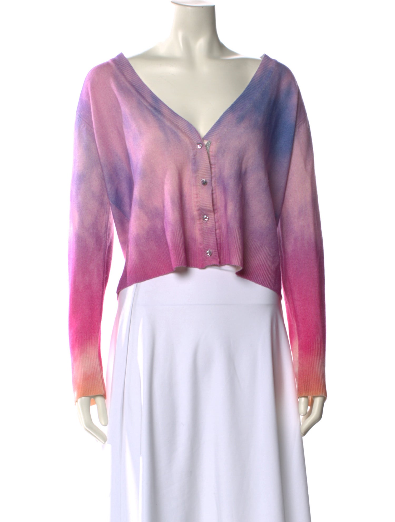 Le Superbe Wool Tie-Dye Print Sweater