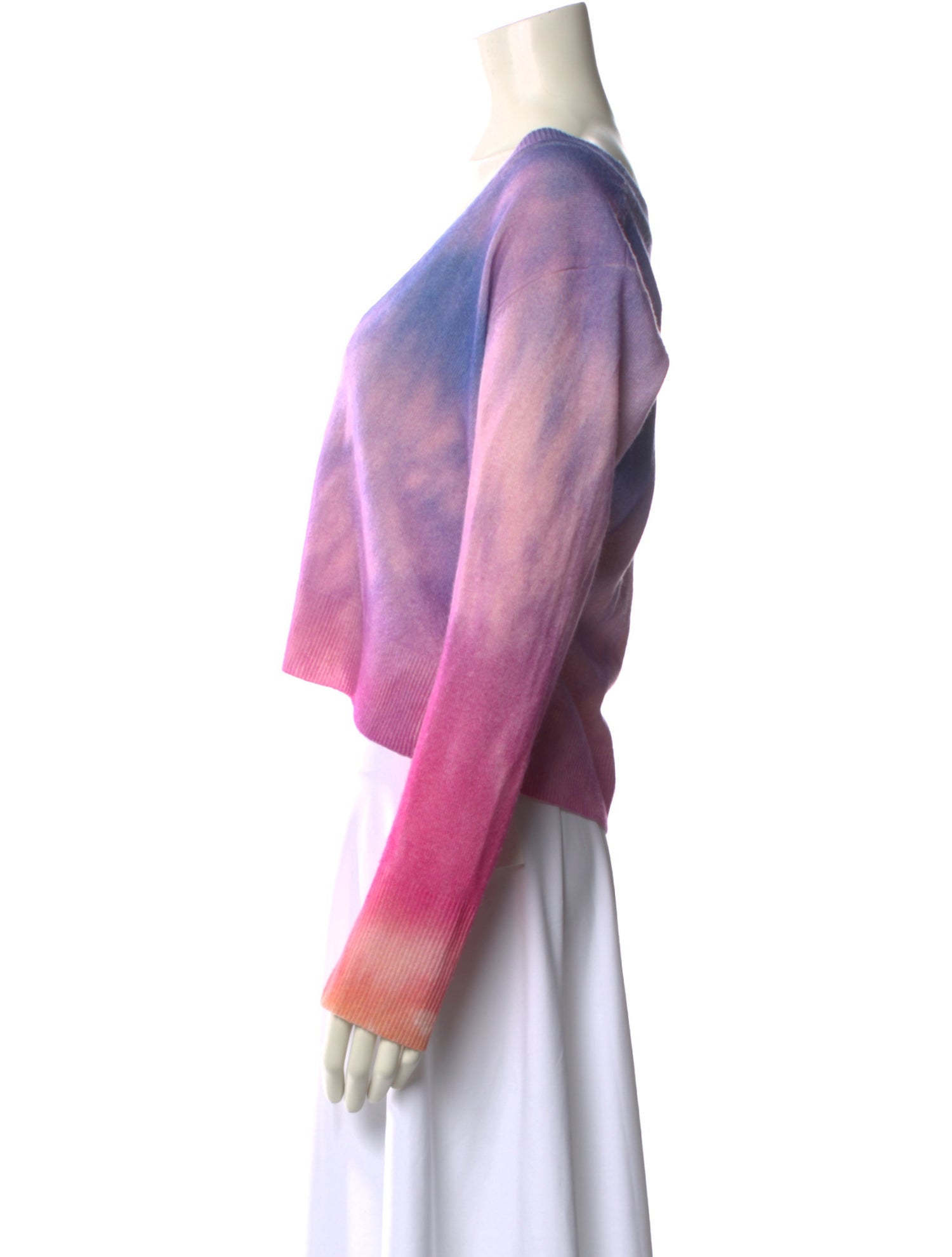 Le Superbe Wool Tie-Dye Print Sweater