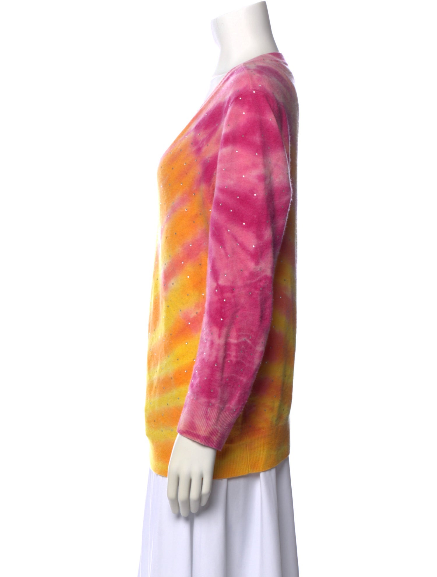 Le Superbe Wool Tie-Dye Print Sweater
