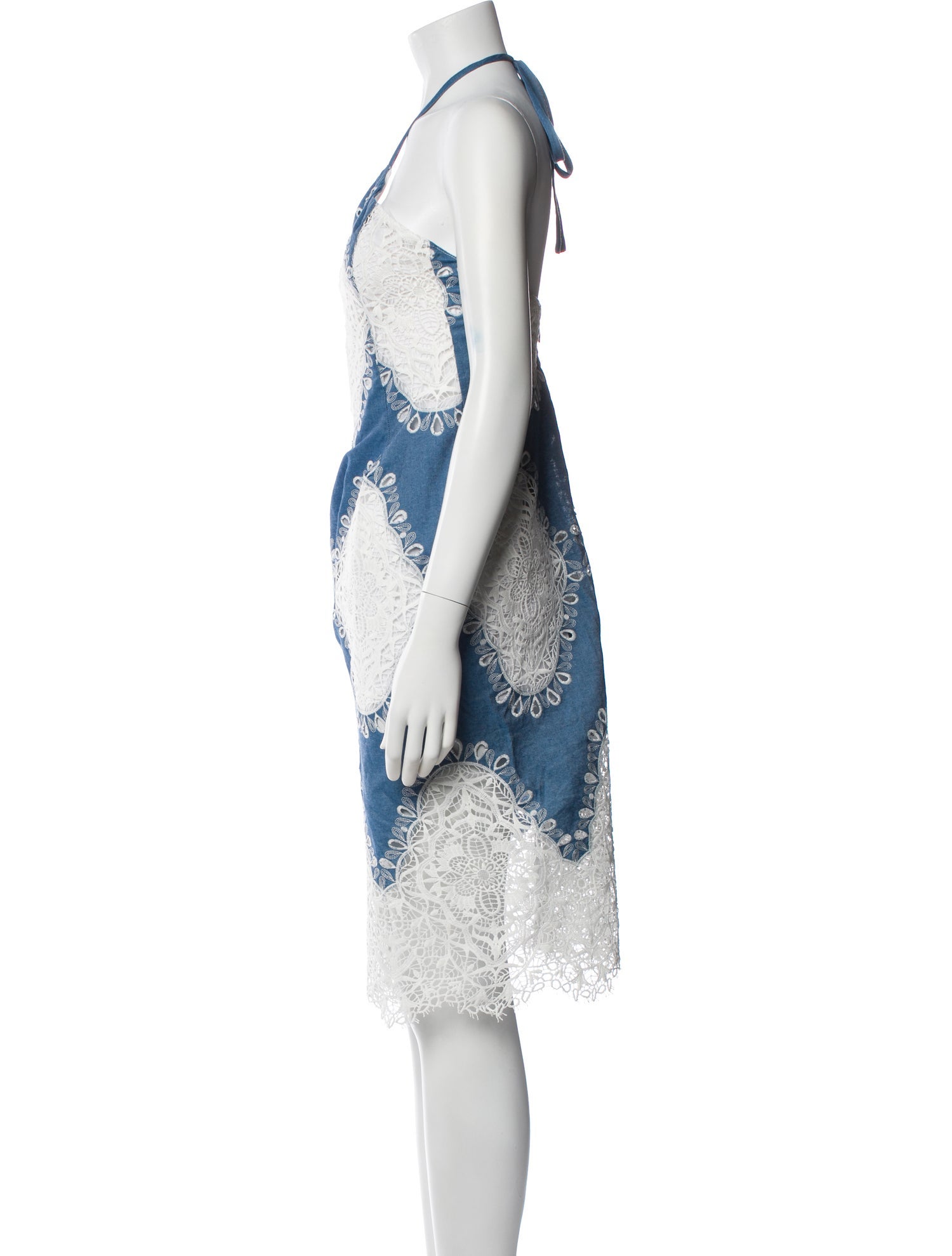 Le Superbe Lace Pattern Midi Length Dress w/ Tags