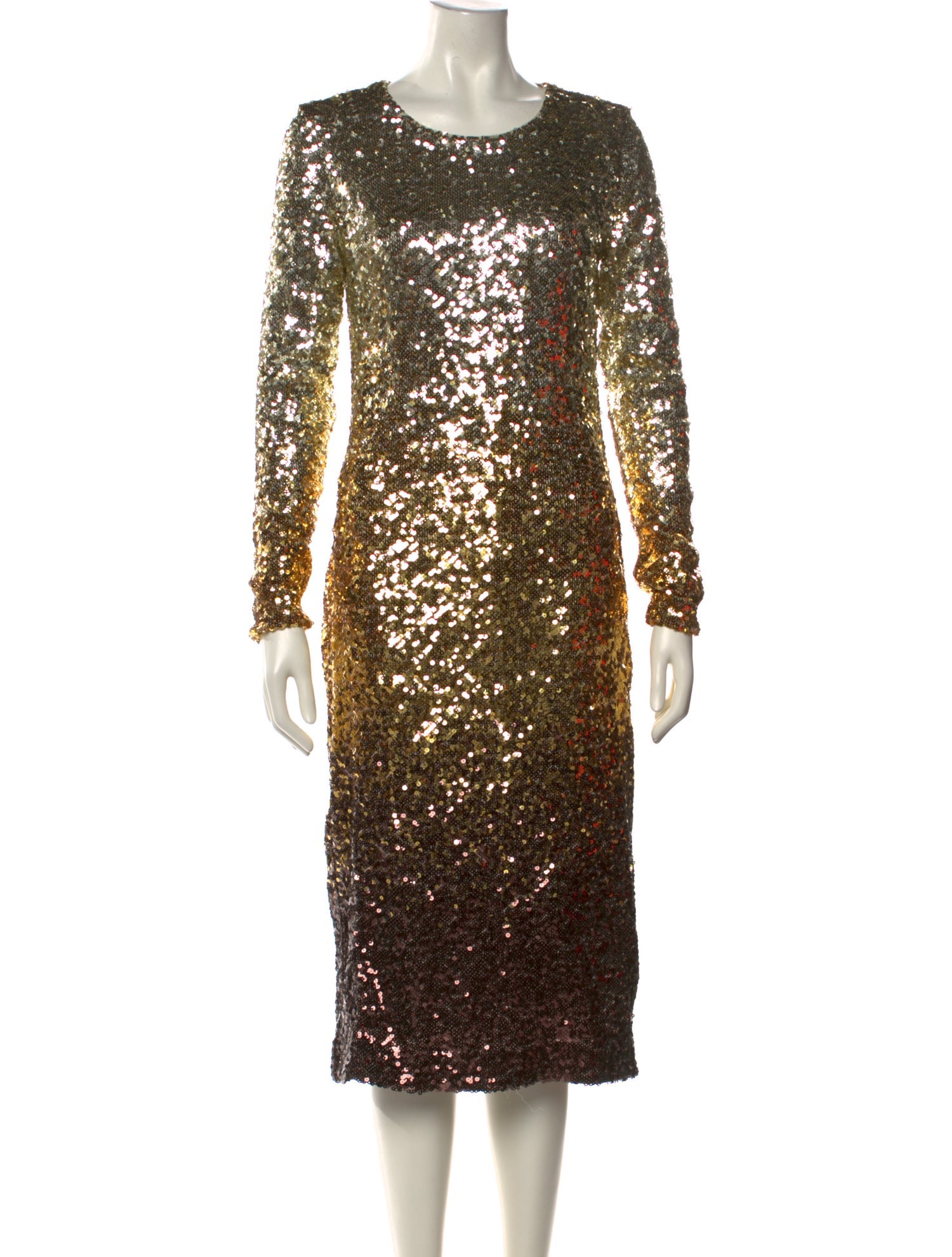 Le Superbe Scoop Neck Midi Length Dress