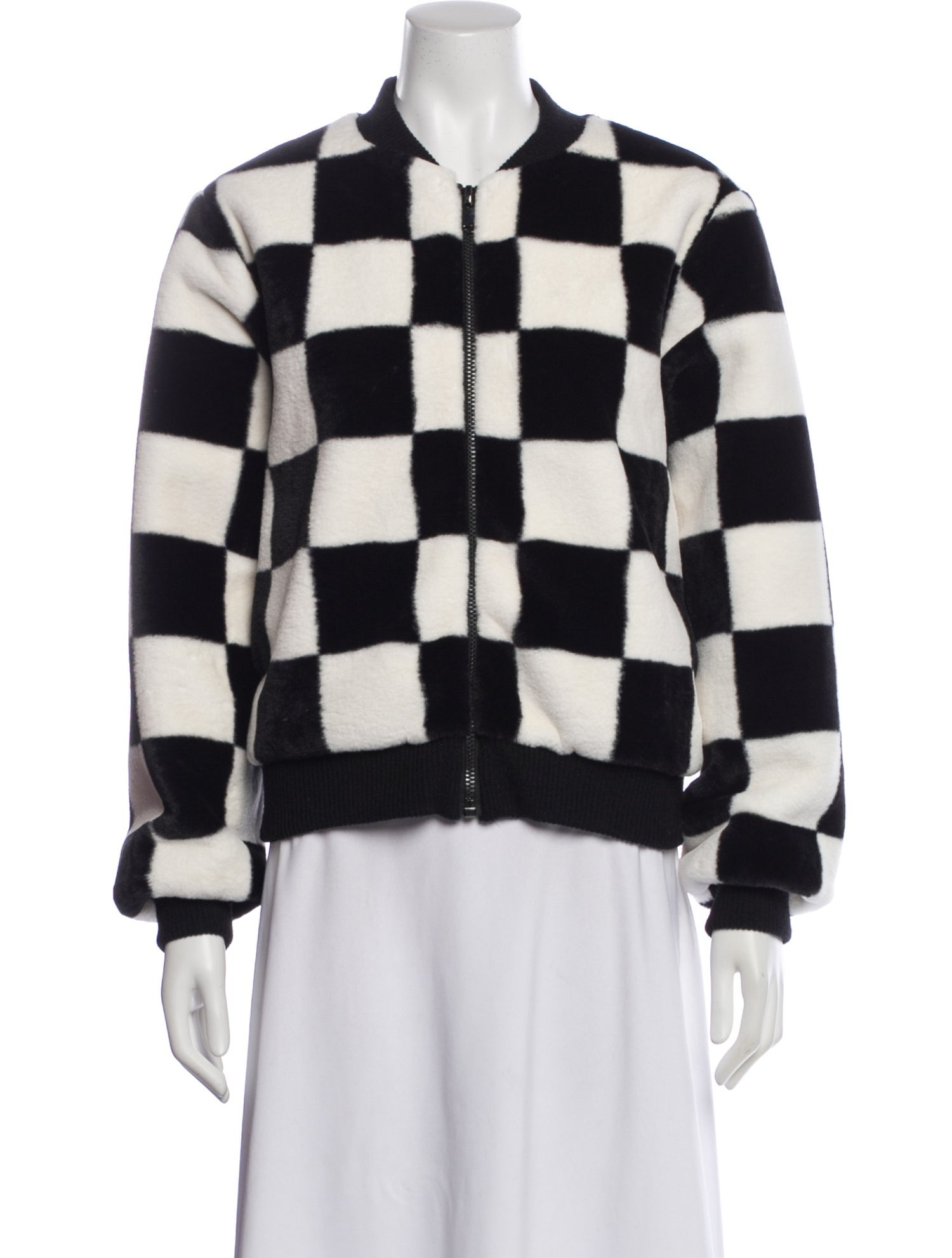 Le Superbe Plaid Print Bomber Jacket