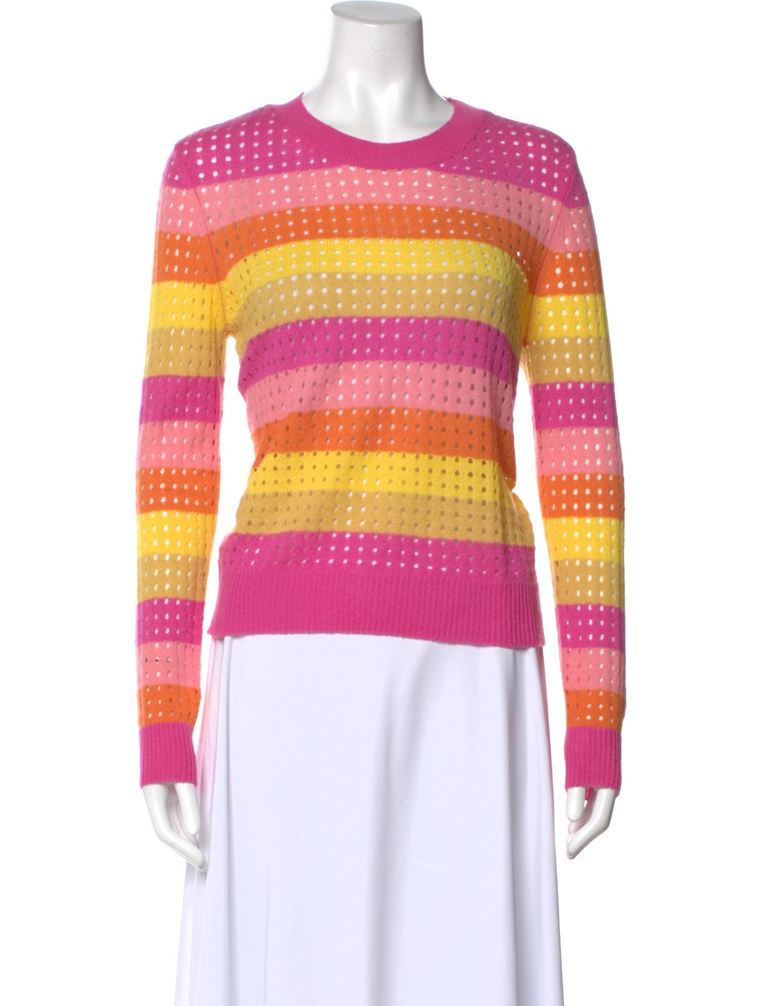 Le Superbe Cashmere Striped Sweater w/ Tags