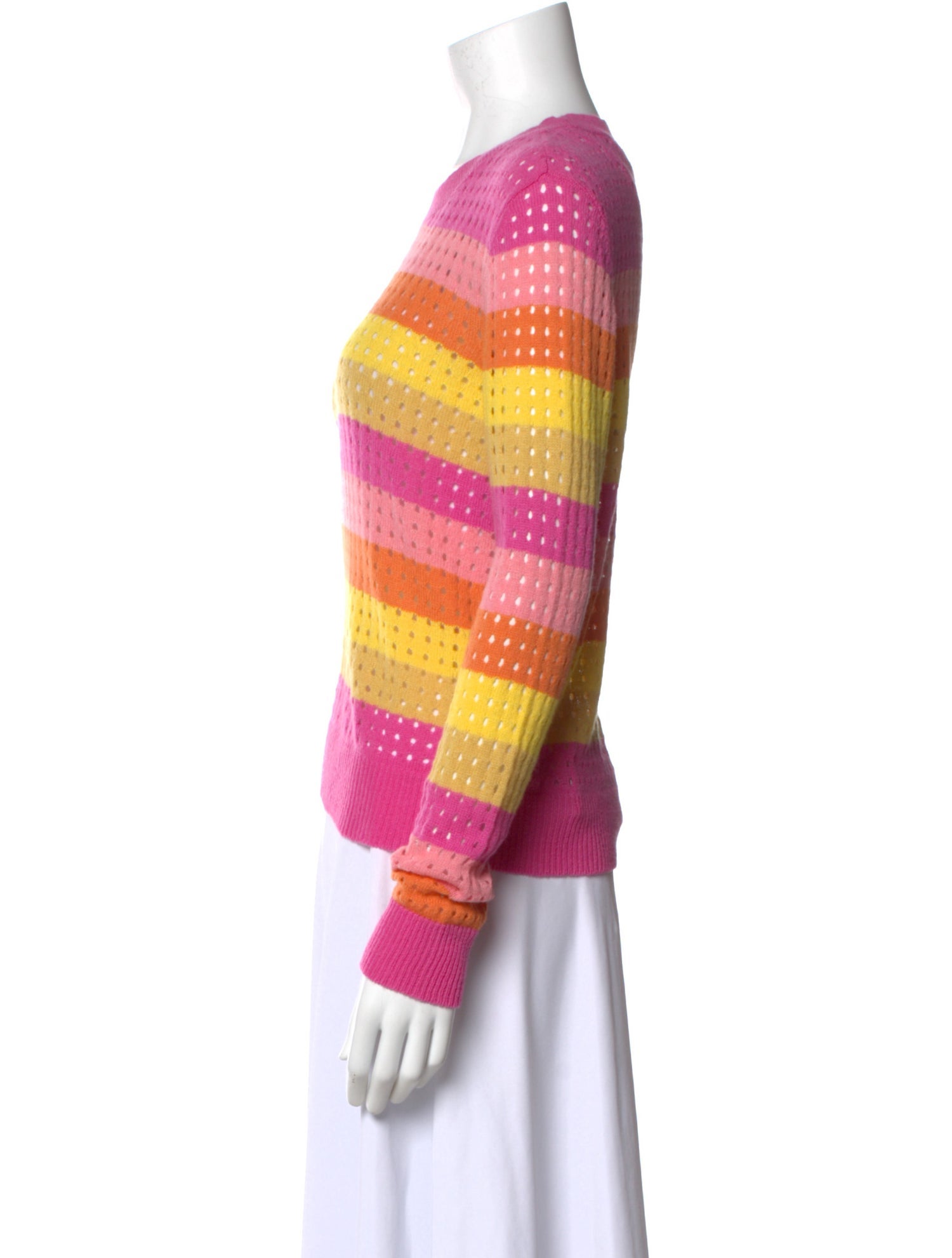 Le Superbe Cashmere Striped Sweater w/ Tags