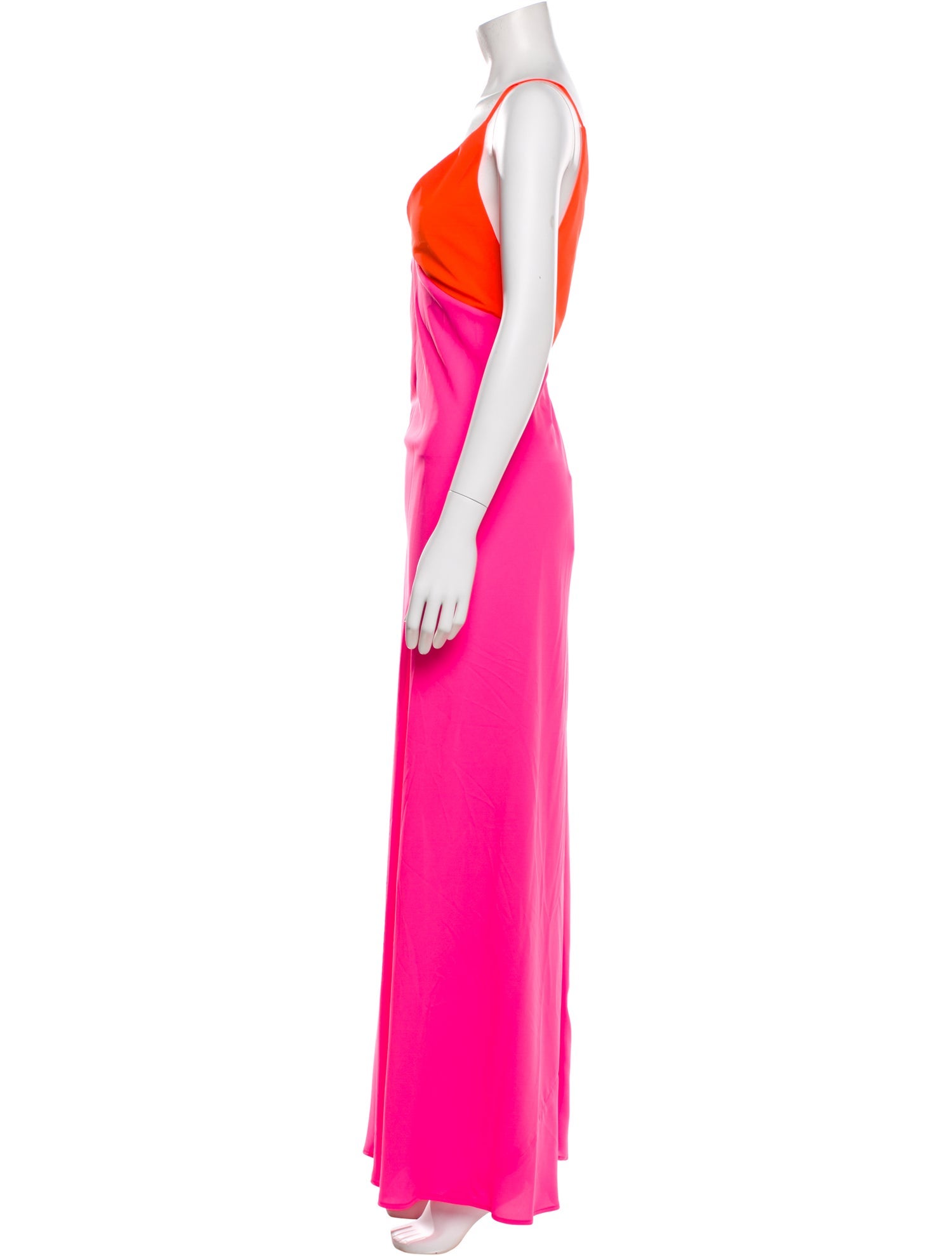 Le Superbe Colorblock Pattern Long Dress