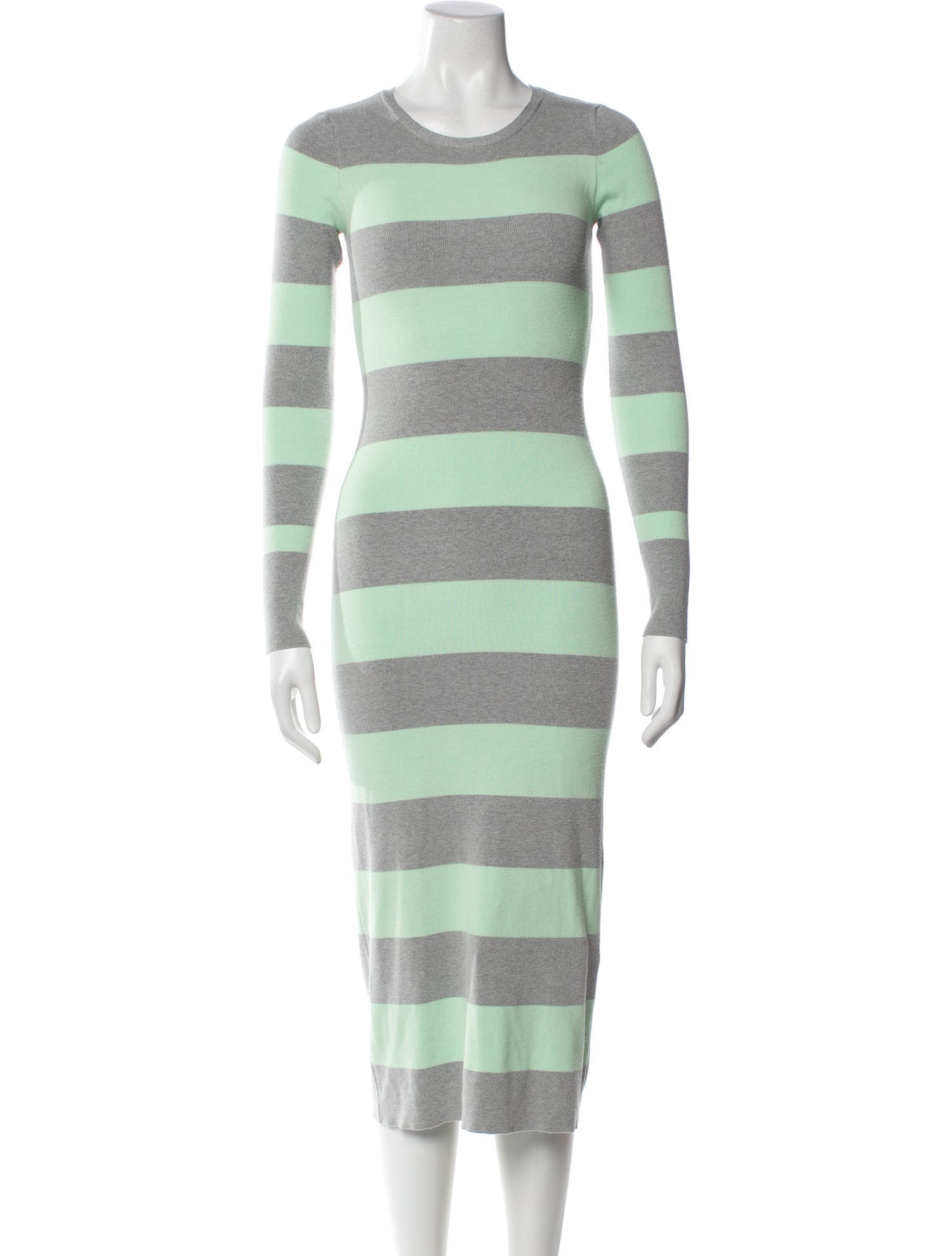 Le Superbe Striped Midi Length Dress