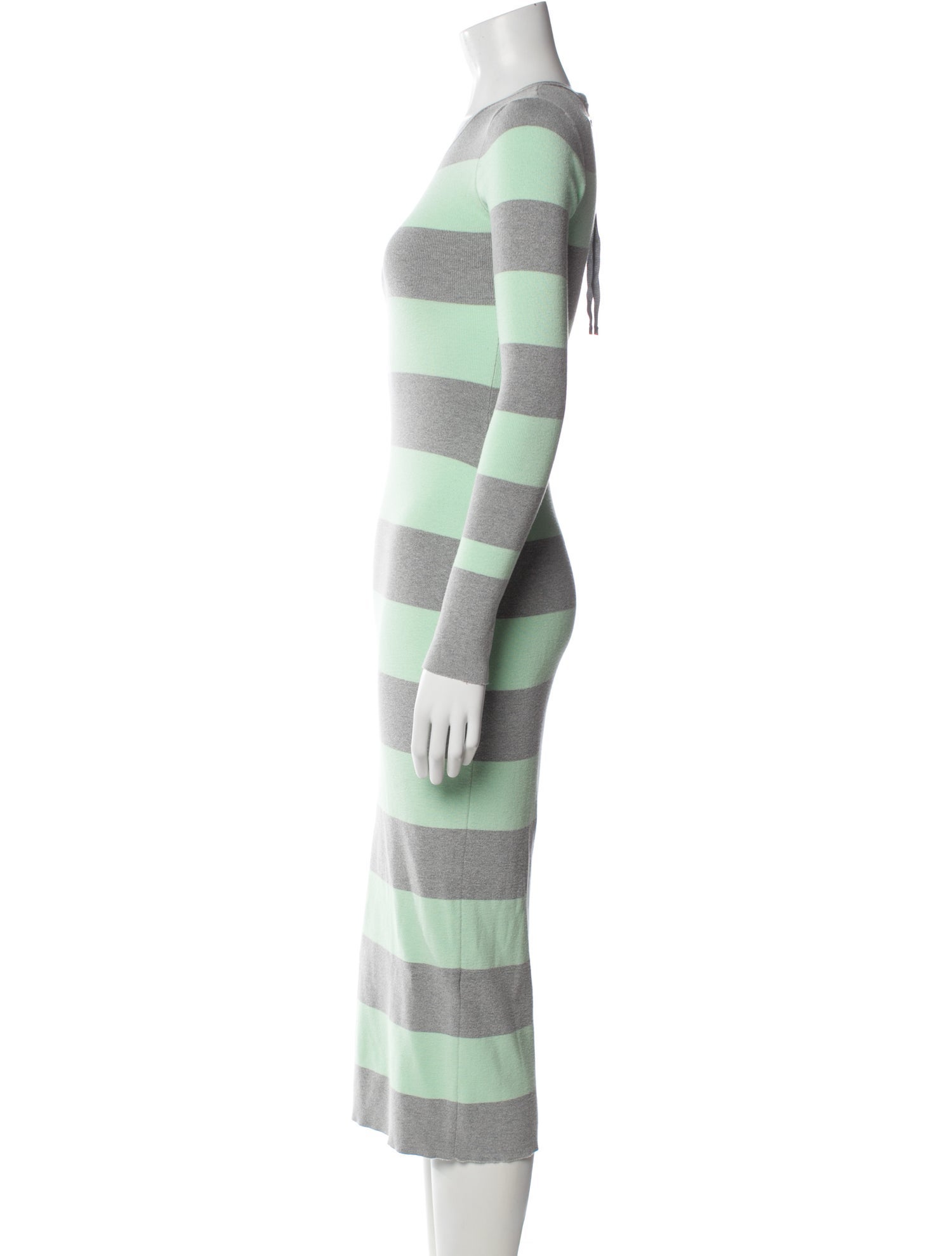 Le Superbe Striped Midi Length Dress