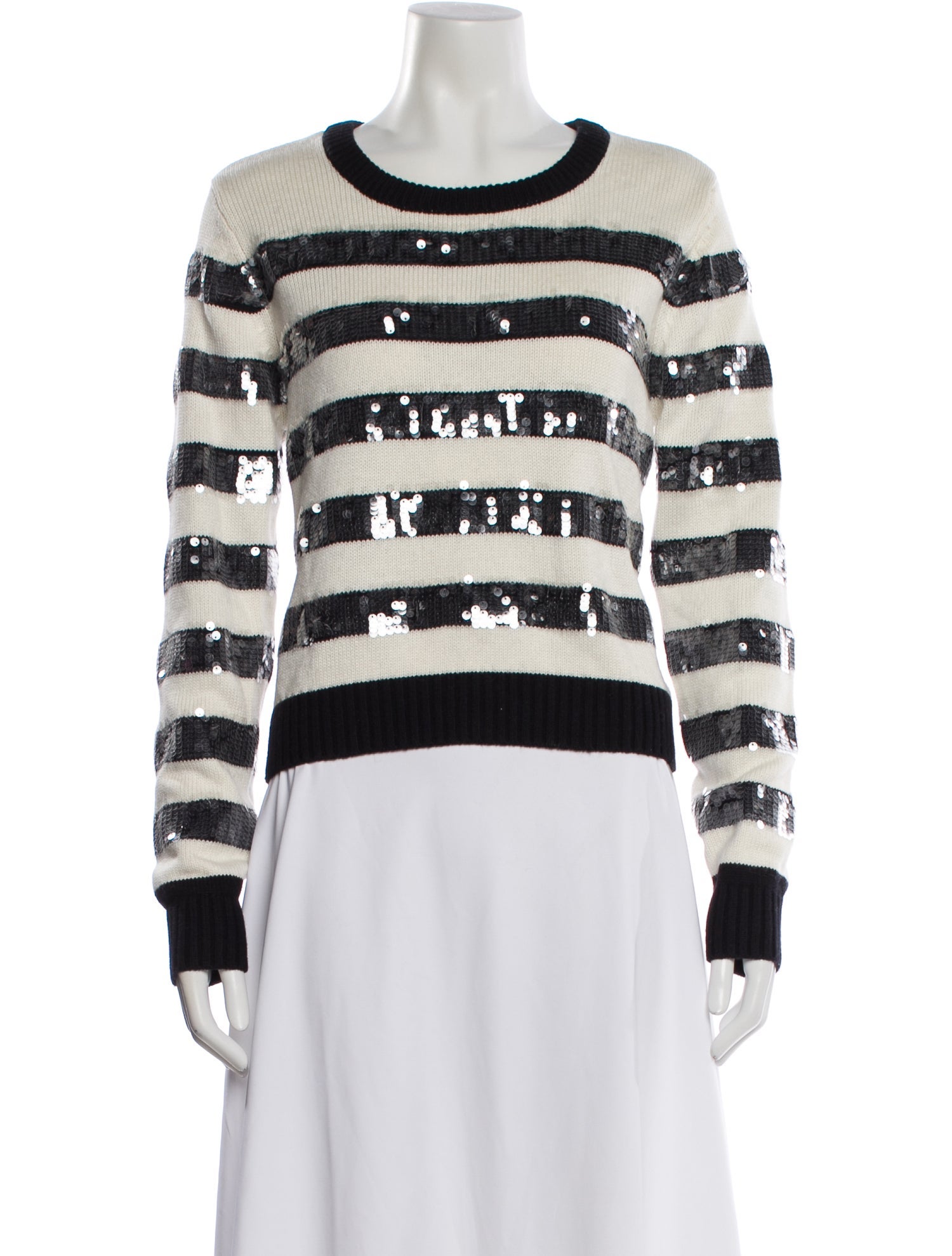Le Superbe Striped Crew Neck Sweater