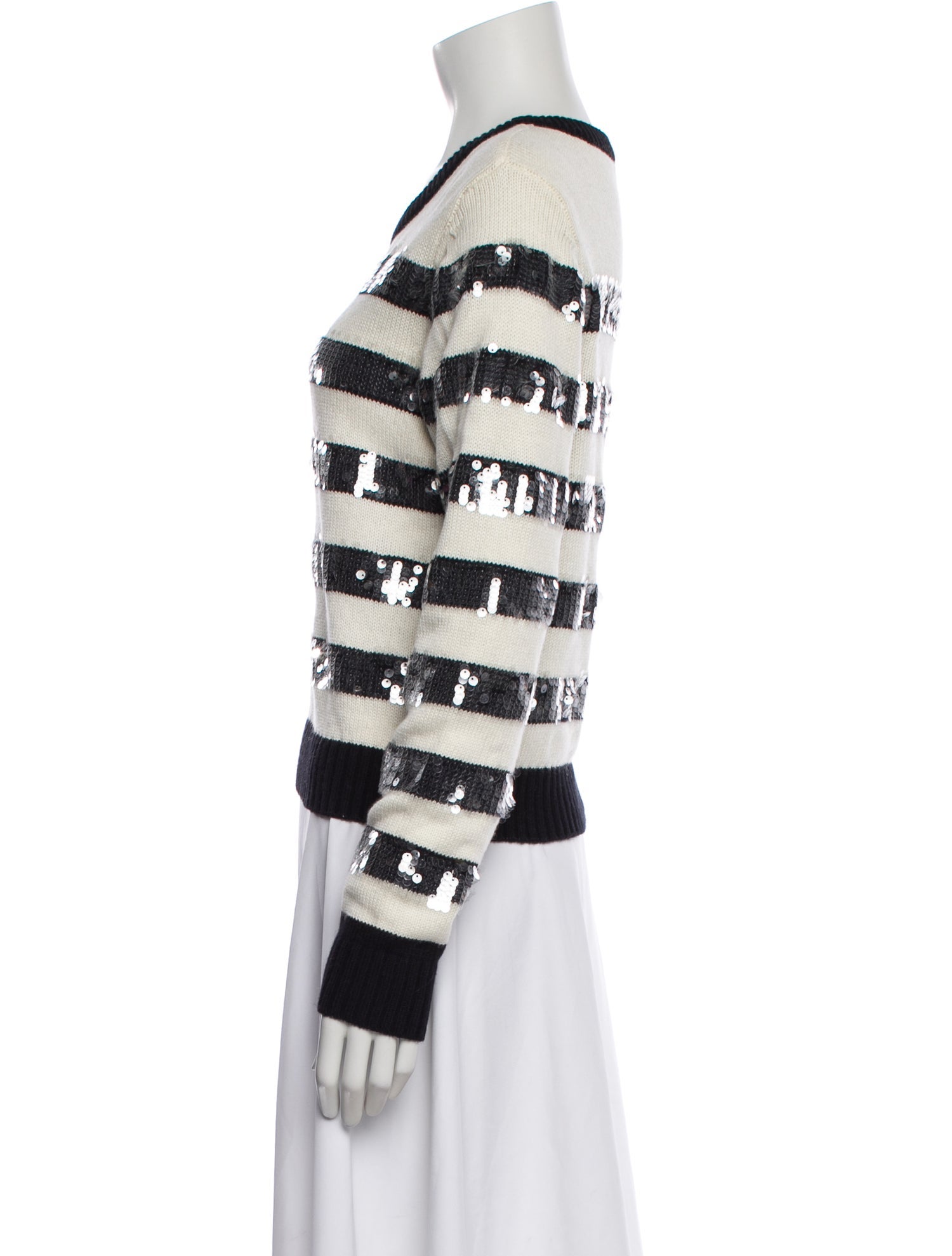 Le Superbe Striped Crew Neck Sweater