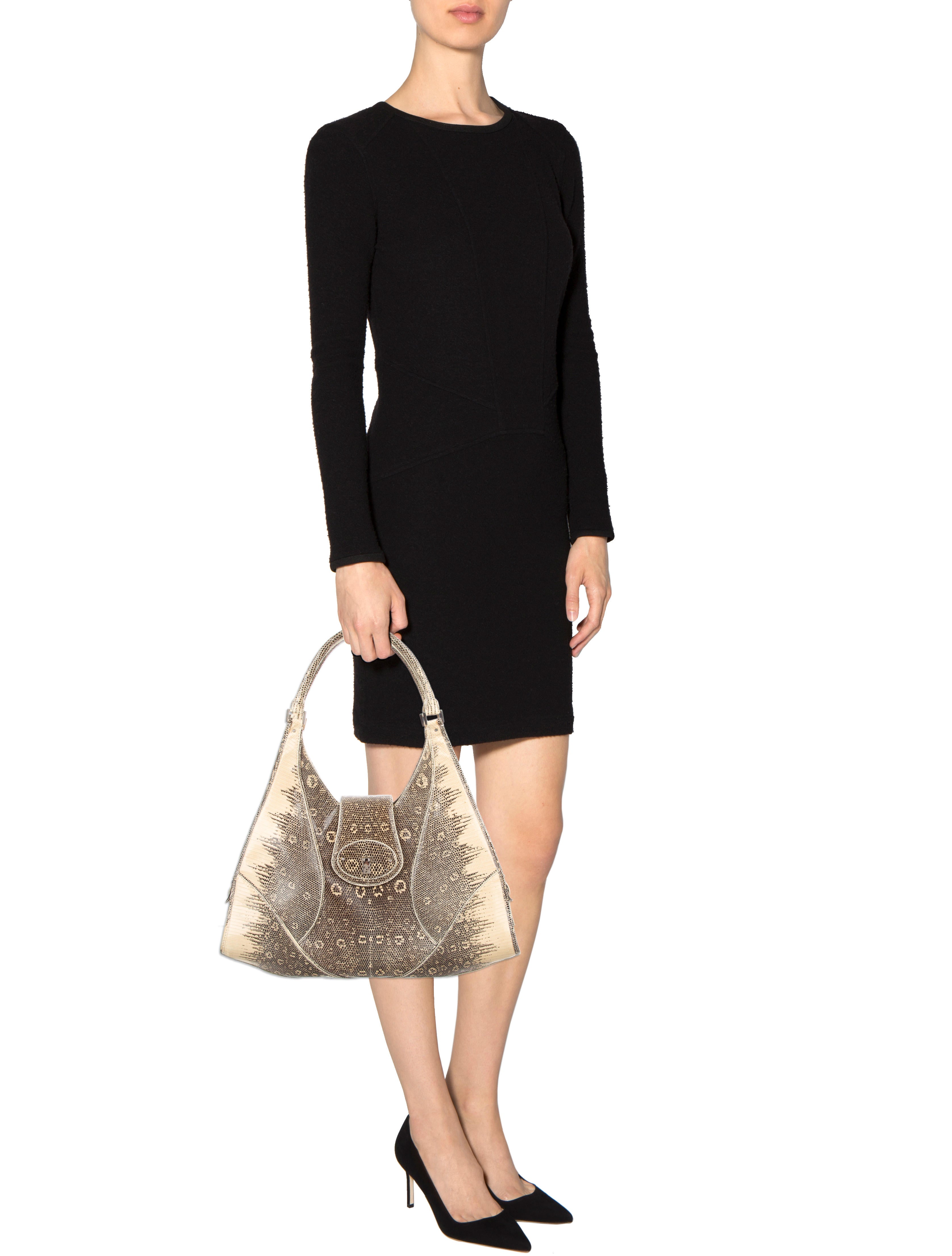 Lambertson Truex Large Ring Lizard Bag