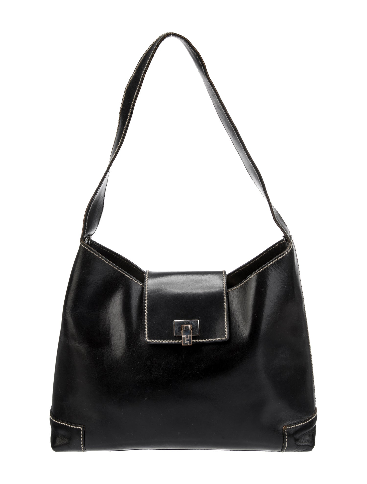 Tory Burch Leather Shoulder Bag Black Shoulder Bags, Handbags