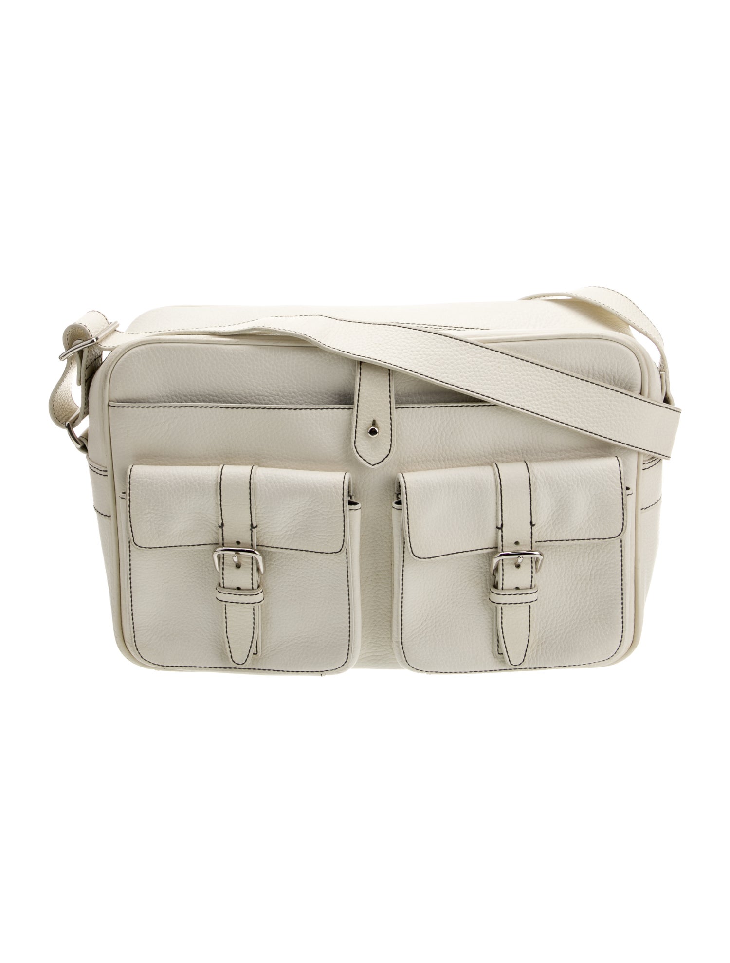 Lambertson Truex Leather Messenger Bag