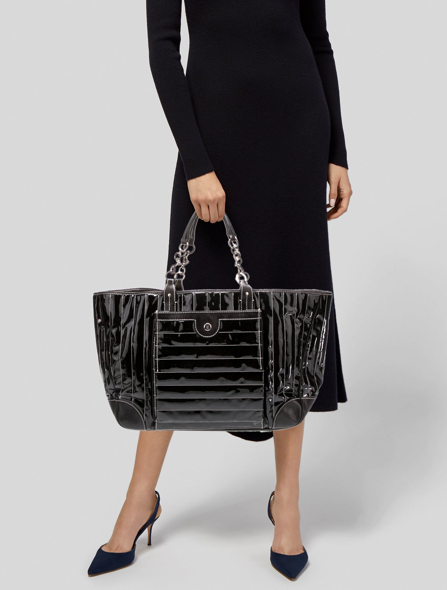 Lambertson Truex Patent Leather Tote