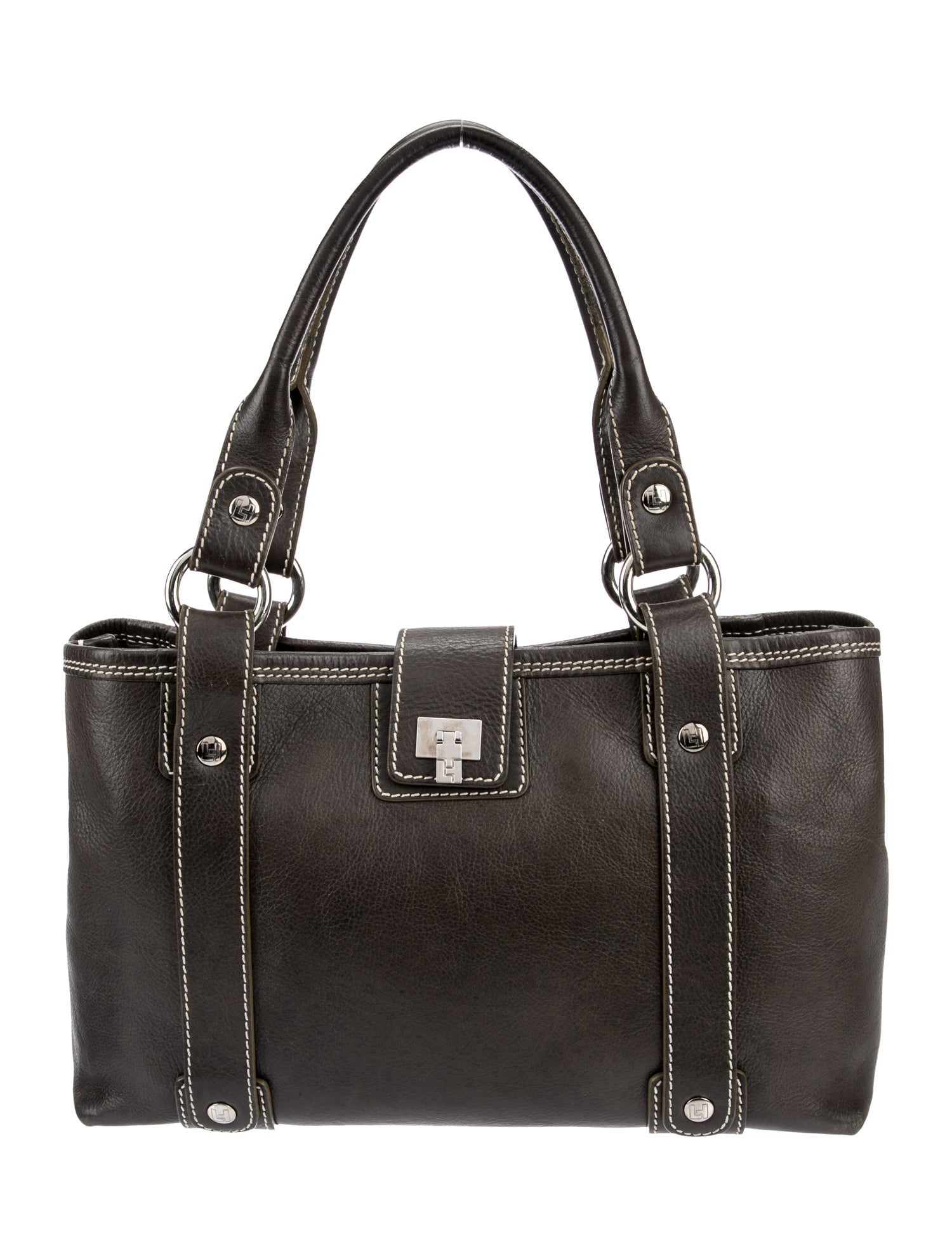 Lambertson Truex Leather Top Handle Bag