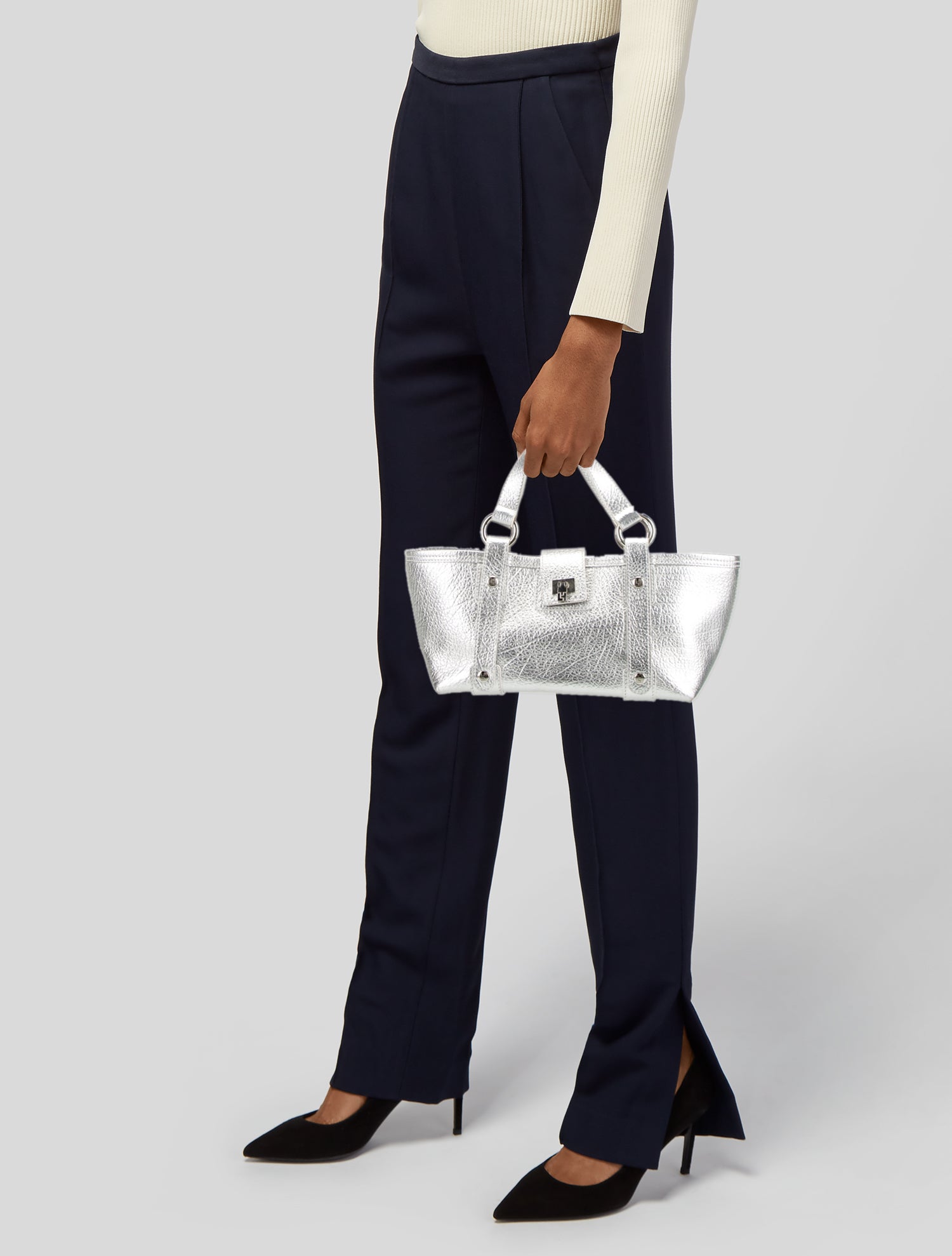 Lambertson Truex Leather Top Handle Bag