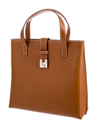 Lambertson Truex Leather Top Handle Bag