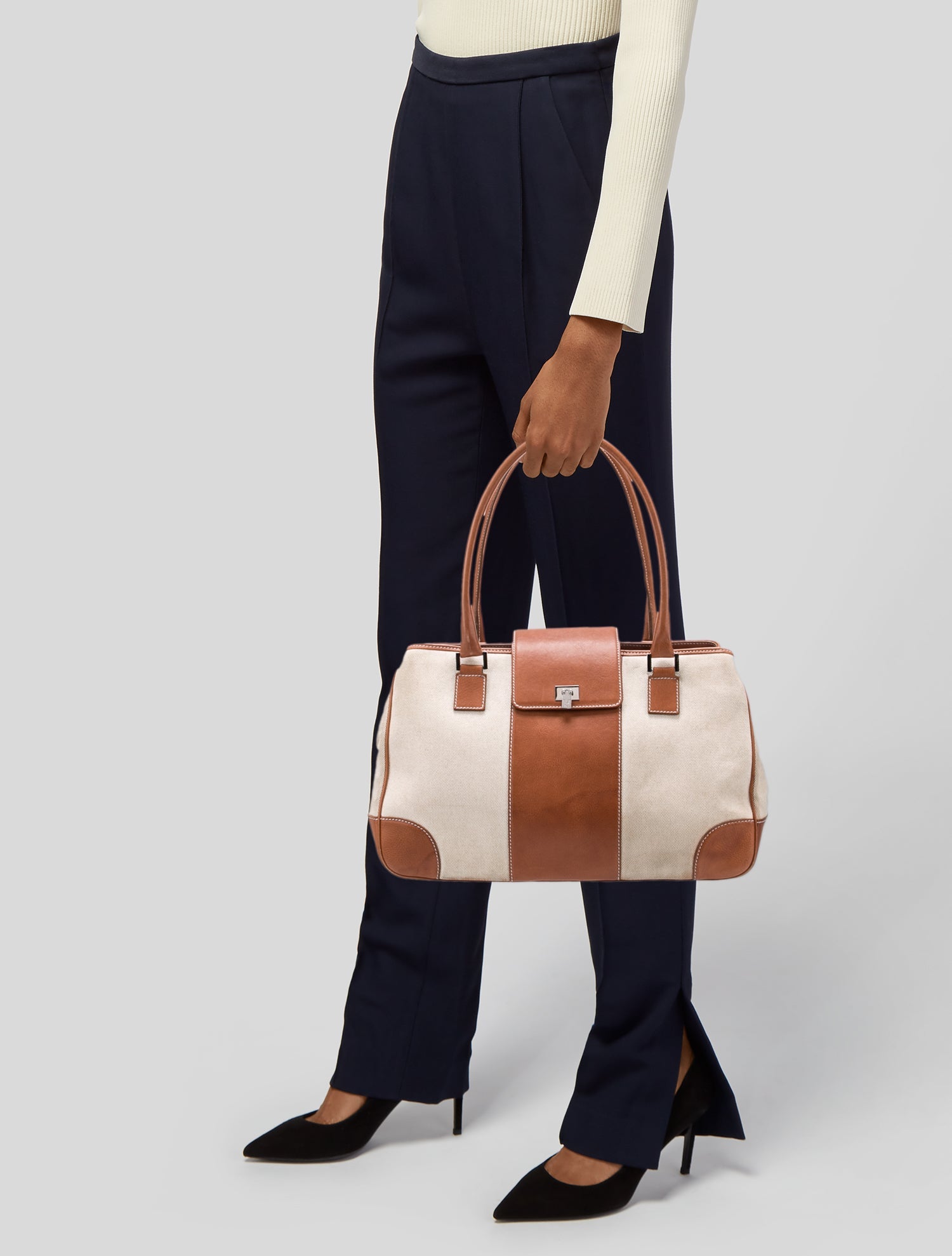 Lambertson Truex Leather Shoulder Bag