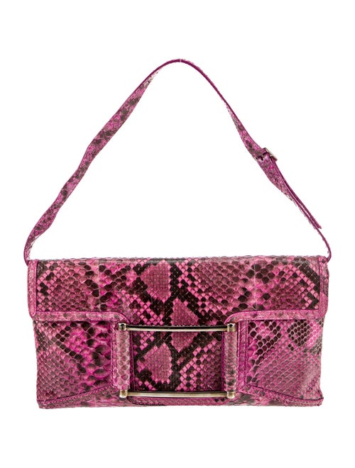 Lambertson Truex Python Shoulder Bag