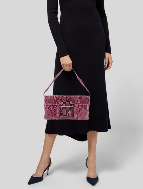 Lambertson Truex Python Shoulder Bag