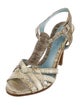 Lambertson Truex Snakeskin Animal Print Espadrilles