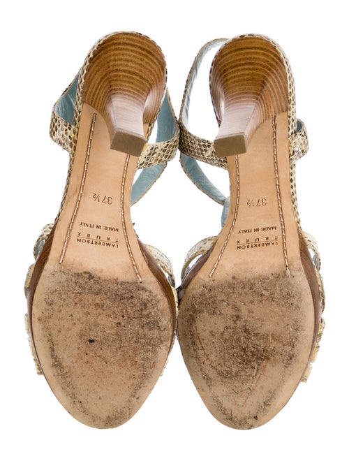 Lambertson Truex Snakeskin Animal Print Espadrilles
