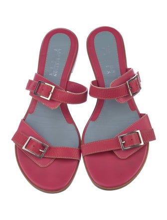 Lambertson Truex Leather Slides