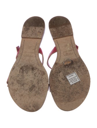 Lambertson Truex Leather Slides