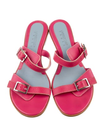 Lambertson Truex Leather Slides