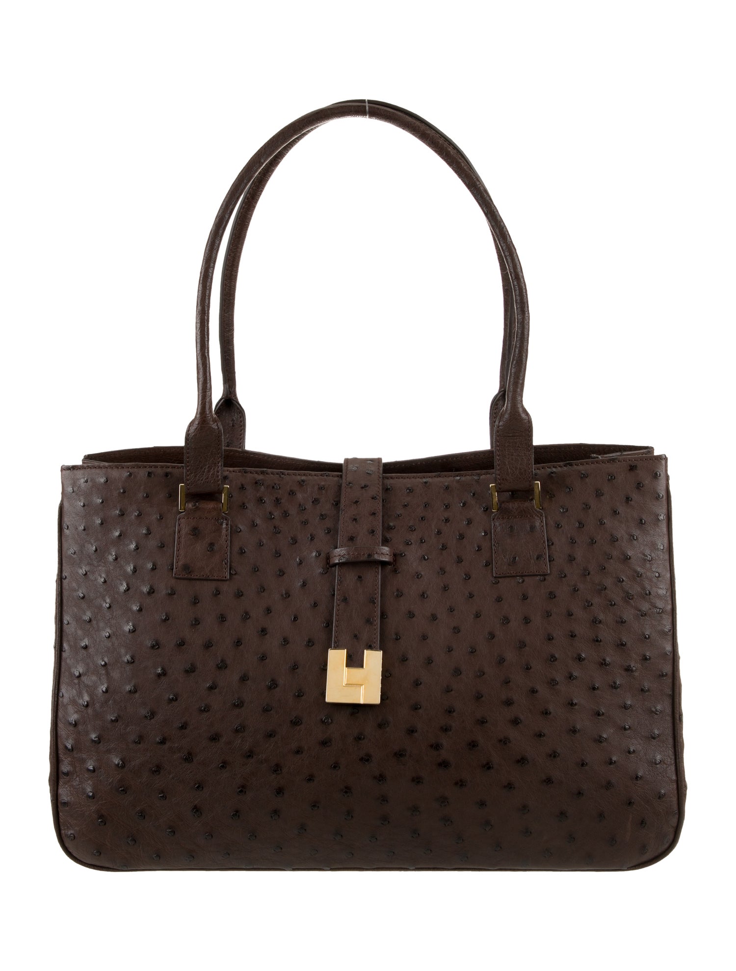 Lambertson Truex Ostrich Shoulder Bag